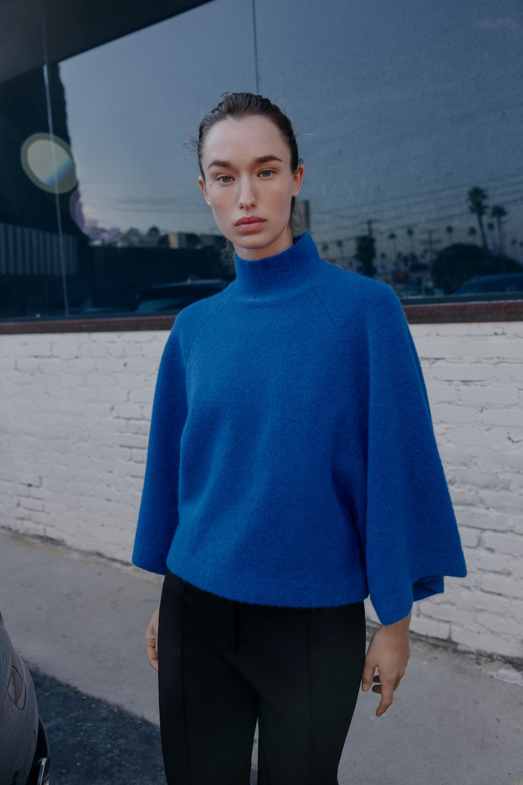 WIDE SLEEVE KNIT JUMPER | Zara US