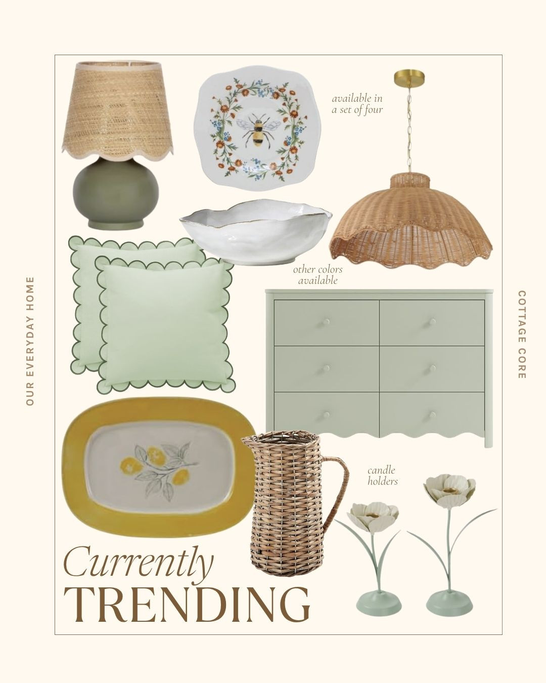Currently trending in home decor! 

Cottagecore
home decor on amazon
dresser
mini table lamp
mint green
spring home decor
summer home finds 

 #LTKSeasonal #LTKHome #LTKSaleAlert