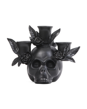 Skull Candle Holder 9inch | TJ Maxx
