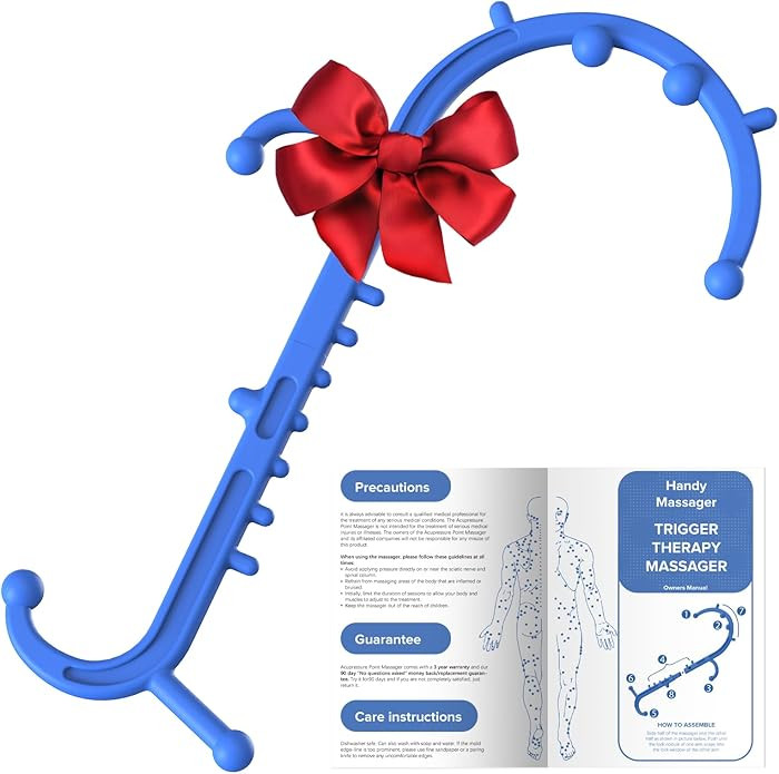 Deep Tissue Back & Neck Massager - Back Massager Stick for Pain Relief, Muscle Knot Remover, Trig... | Amazon (US)