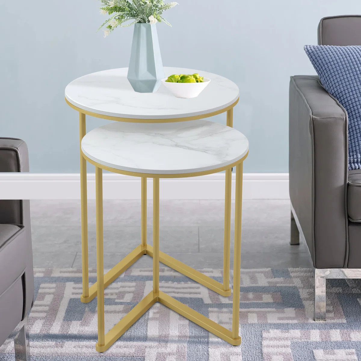Phalla Stone Top Nesting Tables | Wayfair North America