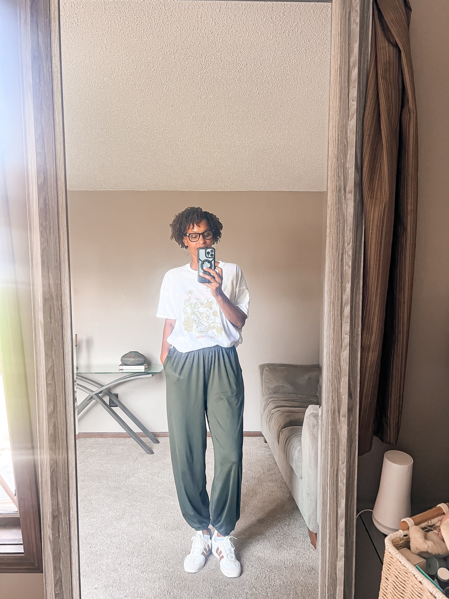 The way these @Aerie joggers feel has really shocked me. They are like some nice pjs. Just be aware of the kind of undies you put underneath them.

#LTKootd #LTKOver40 #LTKTall