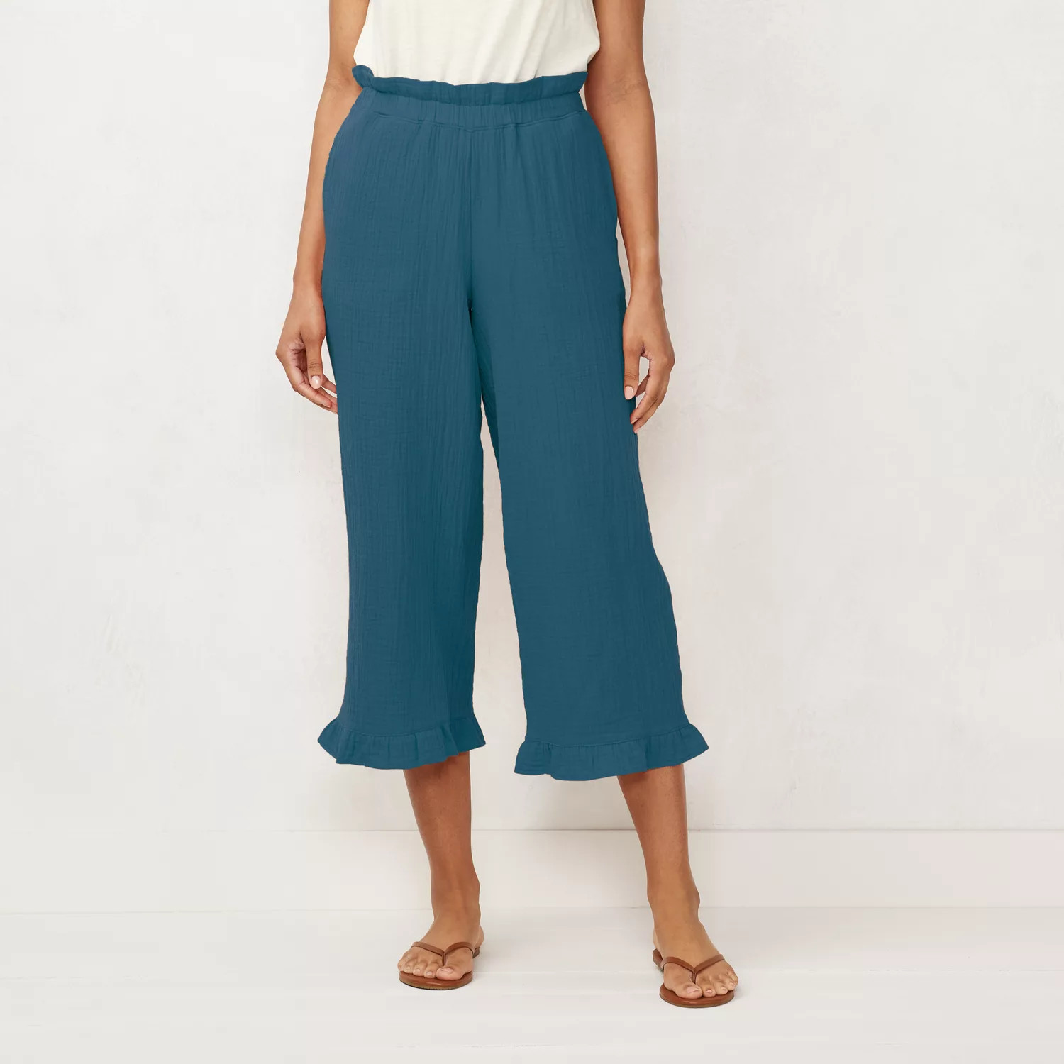 Women's LC Lauren Conrad Organic Wide-Leg High-Waisted Pants | Kohl's