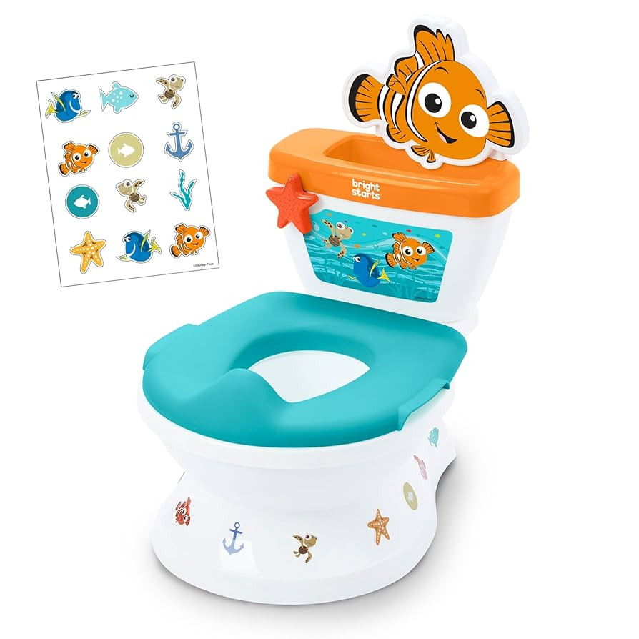 Disney Baby Finding Nemo My Size Potty Training Toilet by Bright Starts, Toddler Potty Chair with... | Amazon (US)