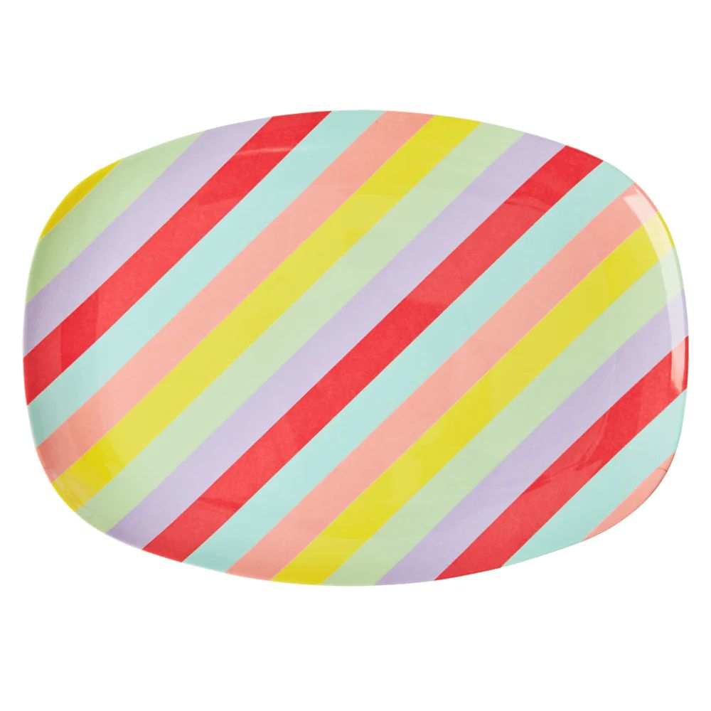 Large Rectangular Plate - Summer Stripes | Shop Sweet Lulu