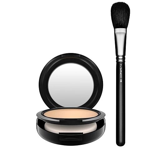 MAC Cosmetics Studio Fix Powder Plus Foundation with Powder Brush - QVC.com | QVC