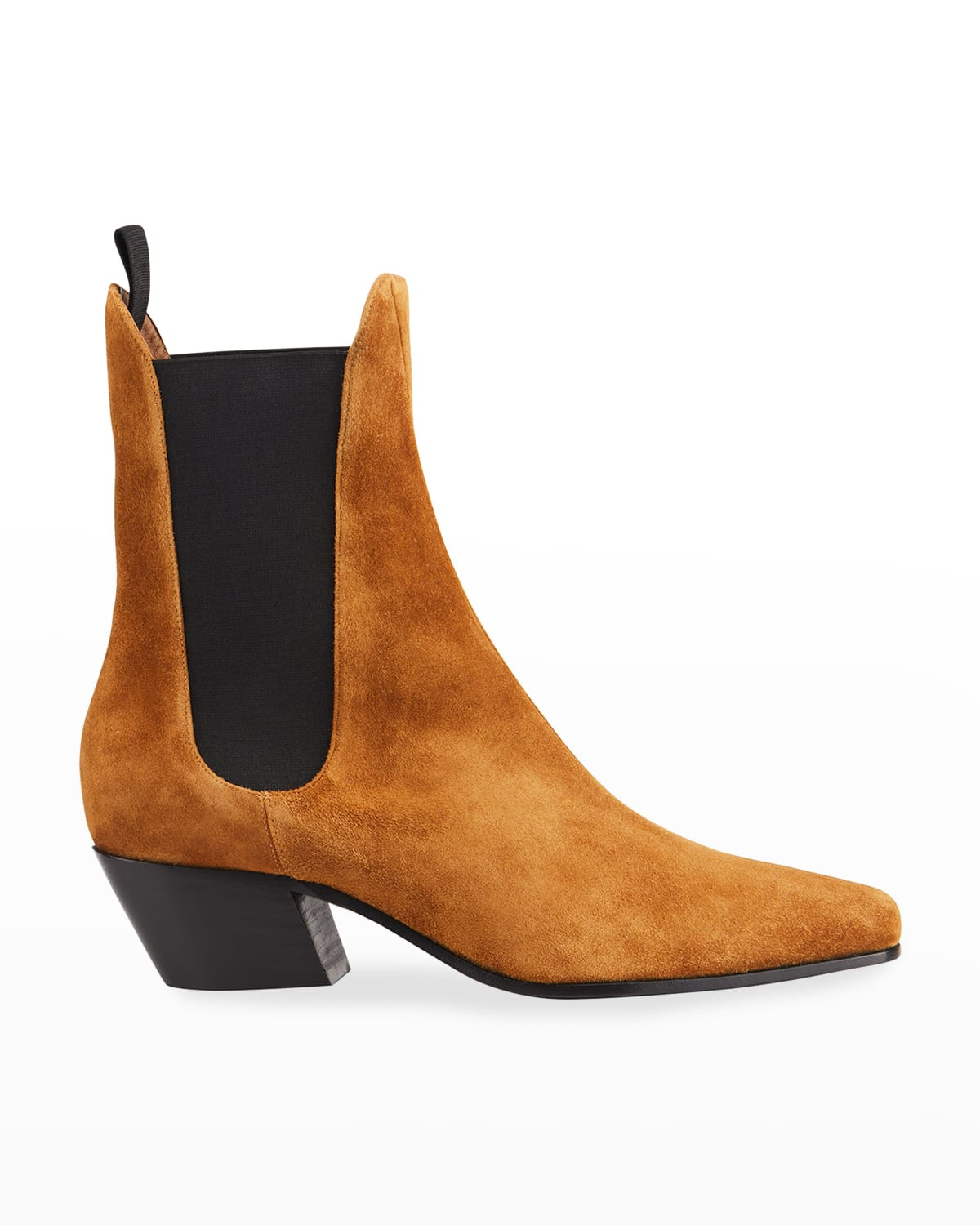 Saratoga Suede Chelsea Booties | Neiman Marcus