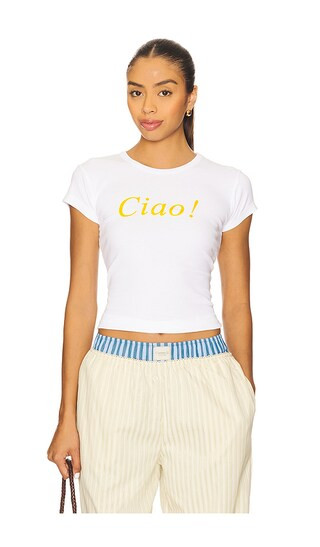Ciao Baby Tee in White | Revolve Clothing (Global)