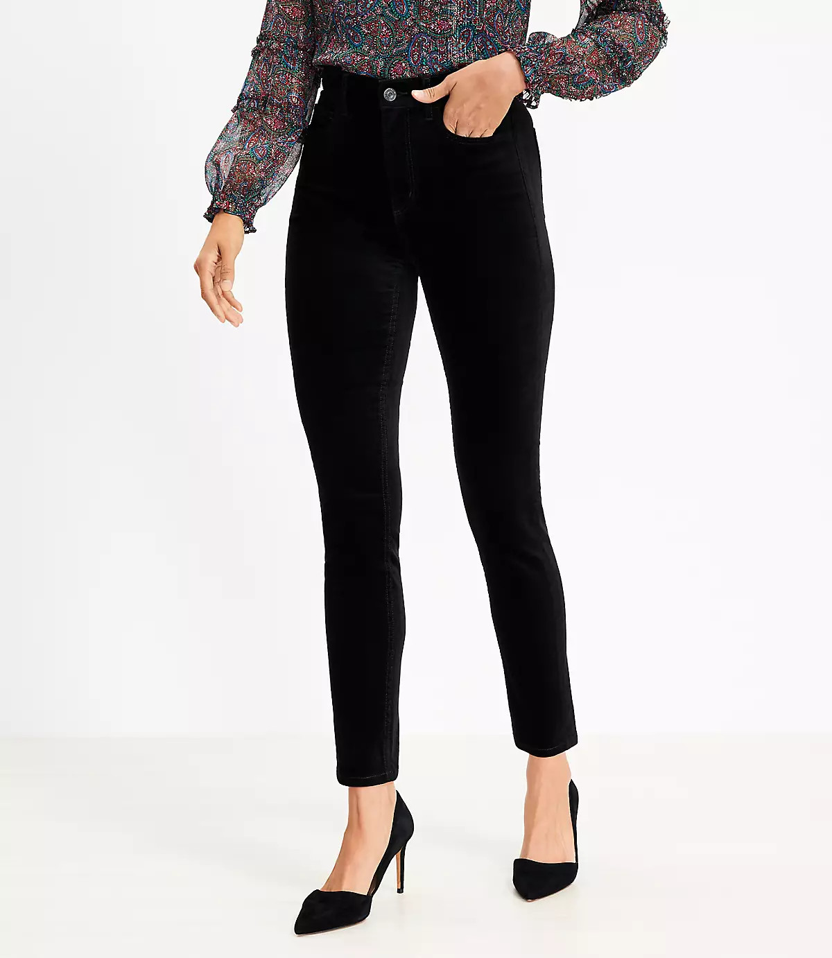 Velvet Skinny Pants | LOFT