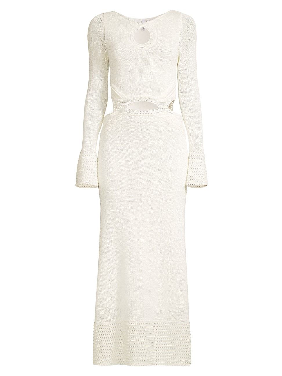Women's Saoirse Crochet-Trim Knit Maxi Dress - Ivory - Size 8 | Saks Fifth Avenue