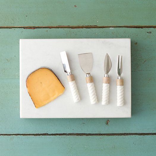 Marble & Wood Cheese Serving Set | Terrain