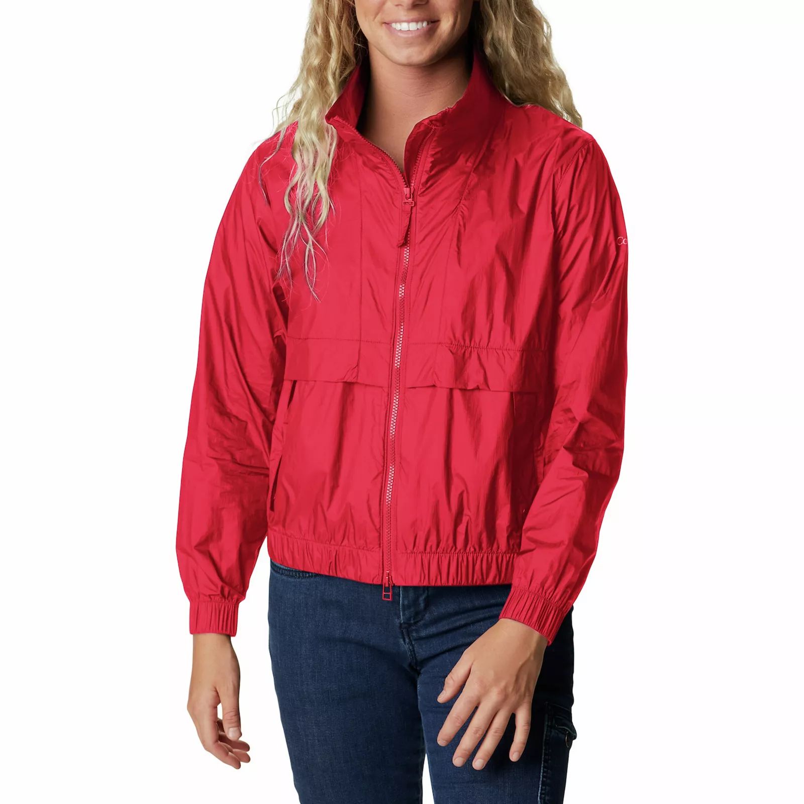 Women's Columbia Sunny City Windbreaker Jacket, Size: Small, Brt Pink | Kohl's