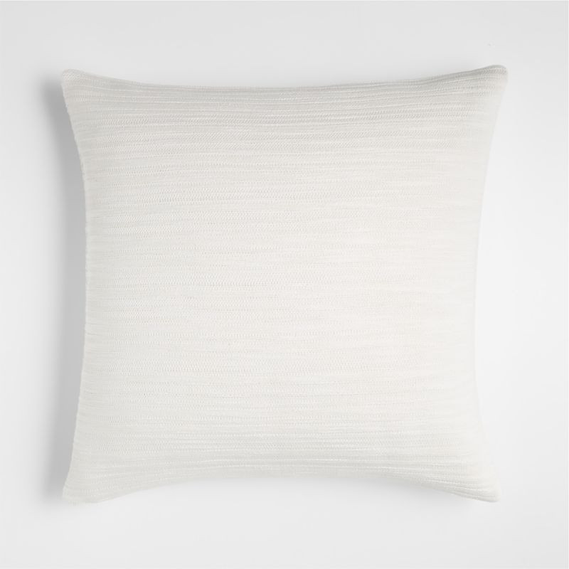 Correto 20" Ivory Textured Pillow | Crate and Barrel | Crate & Barrel