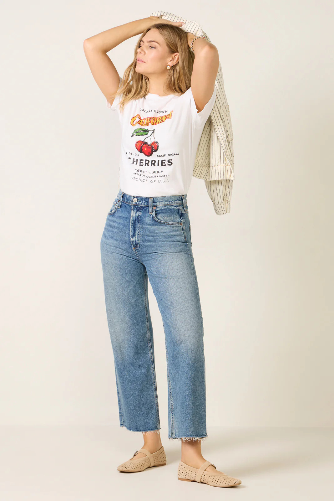 AGOLDE Women's Ren Wide Leg Jean, Size 27, Blue | Evereve