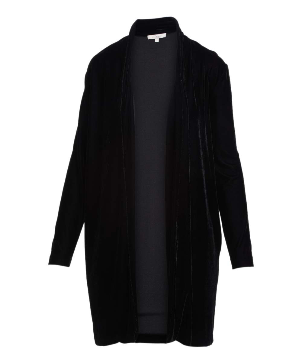 Minna Women's Dusters black - Black Velvet Duster - Women & Plus | Zulily