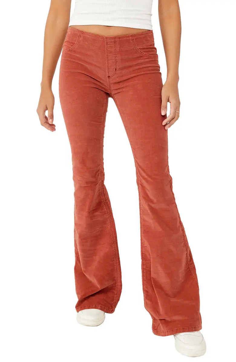 Free People We the Free Pull-On Flare Corduroy Pants | Nordstromrack | Nordstrom Rack