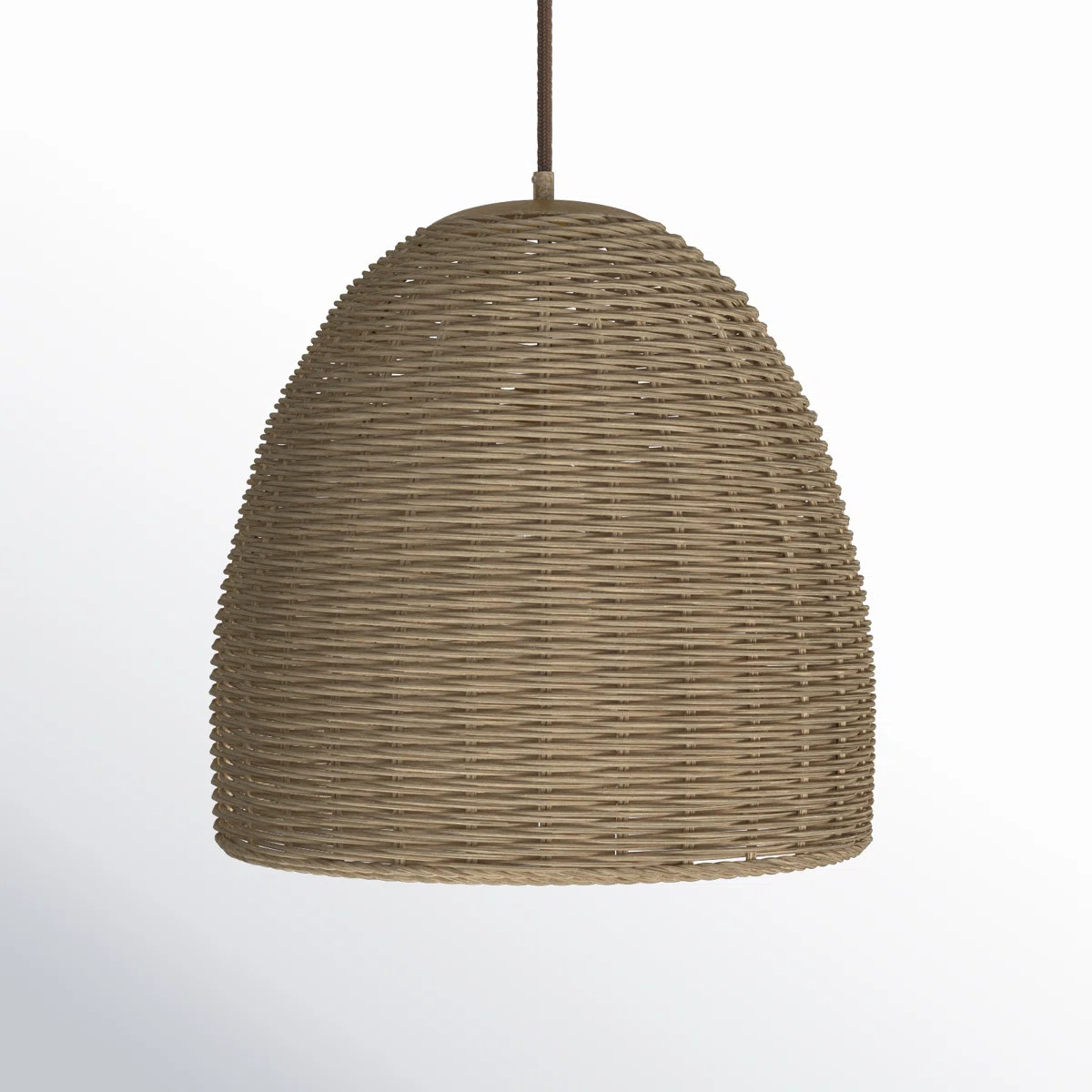 Meridian 1-Light Millom in Natural Wicker | Wayfair North America