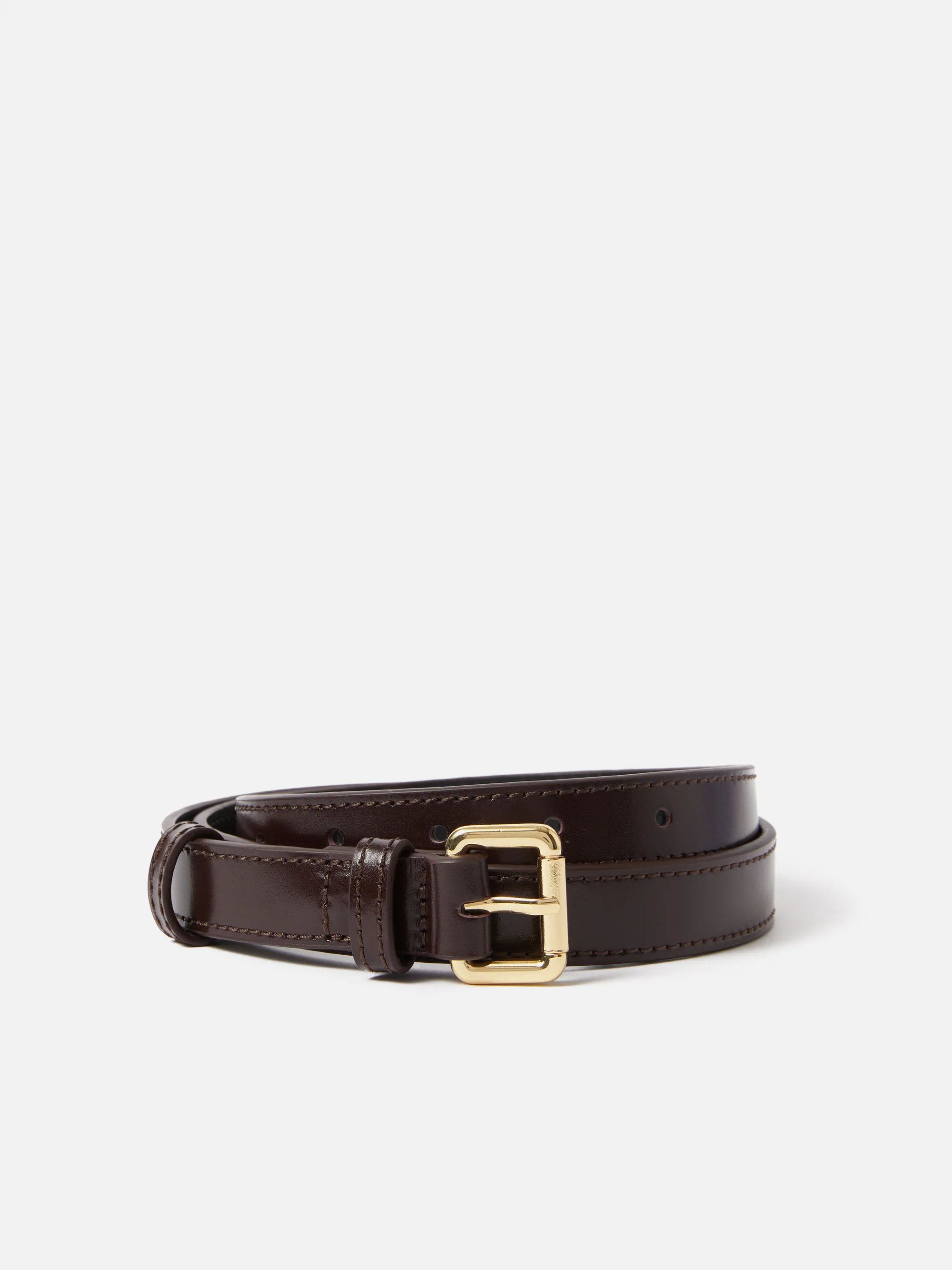 Skinny Leather Belt | Conker | Jigsaw (UK)