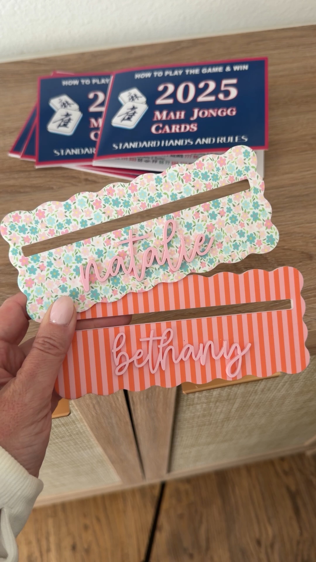 Cutest $14 Etsy find for all the Mahj lovers!! These 2 designs or solod colors, personalized with names or a word. 
.


#LTKmomlife #LTKHome