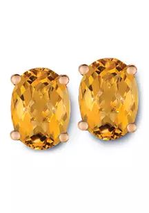 2.33 ct. t.w. Cinnamon Citrine Earrings in Rose Gold Plated Sterling Silver | Belk