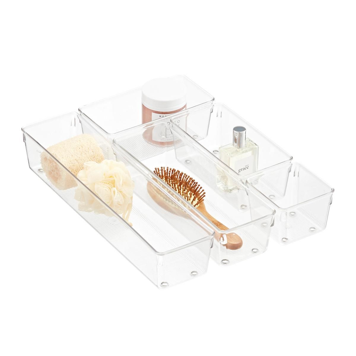 Linus Deep Drawer Organizer Clear | The Container Store