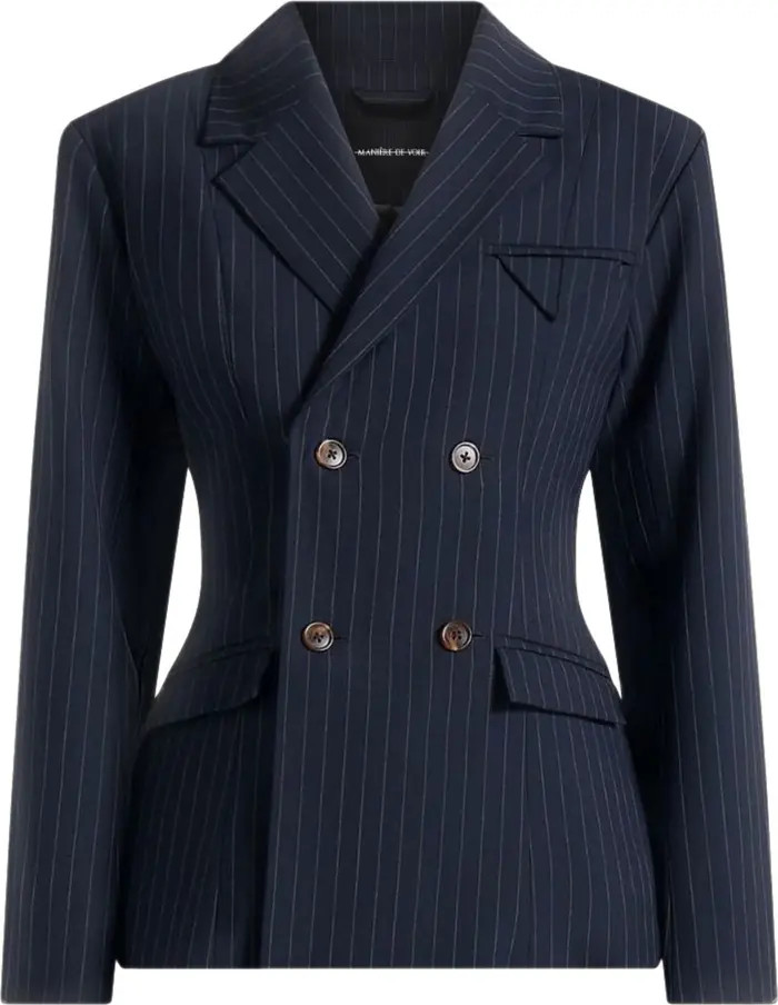 Maia Pinstripe Double Breasted Blazer | Nordstrom