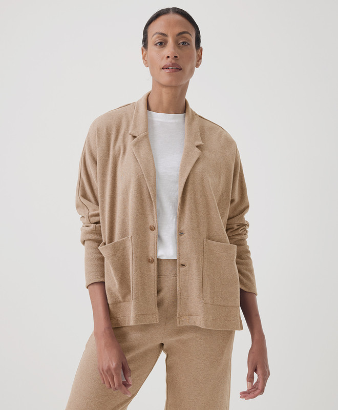 Women’s Airplane Relaxed Blazer made with Organic Cotton | Pact | Pact Apparel