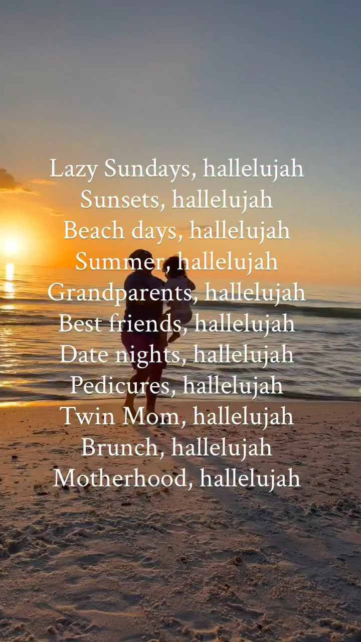 Hallelujah 🩷 the little things carrying me through this season 

what’s been your little “hallelujah” moment lately? 

Hi, I’m Mackenzie, a New Jersey twin toddler mom sharing mom life, simple kids activities, and easy, realistic hacks to make your days feel a little lighter. If you’re in the messy middle of motherhood too, you’re in the right place 🤍 follow along for more

#motherhood #twinmom #girlmom #summer #hallelujah

 motherhood, twin mom, toddler mom, summer memories, family moments, realistic motherhood, beach days, slow living, mom life, cozy moments, mom content creator, family content, jersey shore moms, relatable motherhood, hallelujah trend