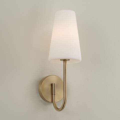Capital Lighting Averitt 1 Light Sconce 5.75" Aged Brass - #9244K | Lamps Plus | Lamps Plus