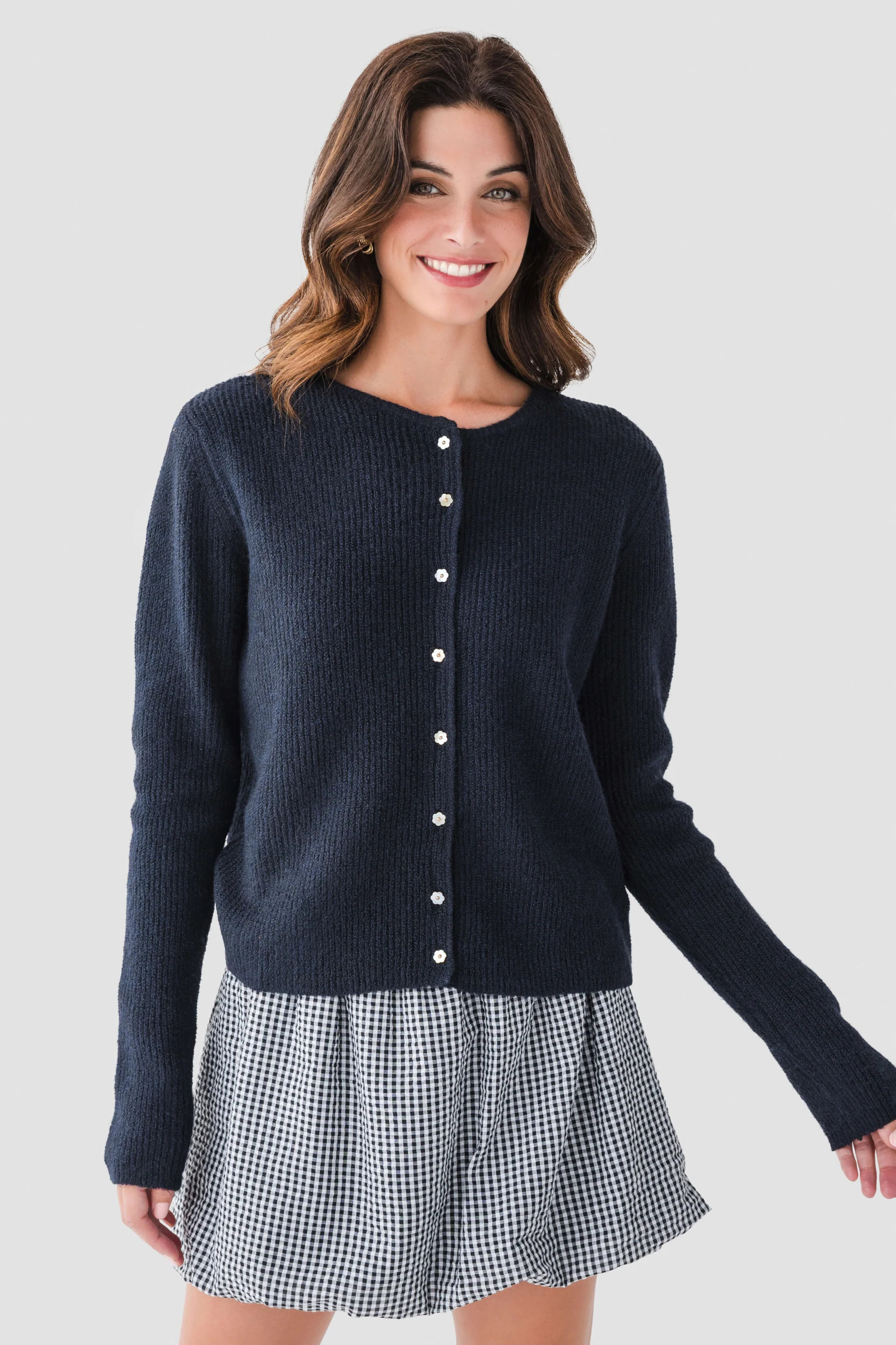 Things Between Flower Button Cardigan | Social Threads