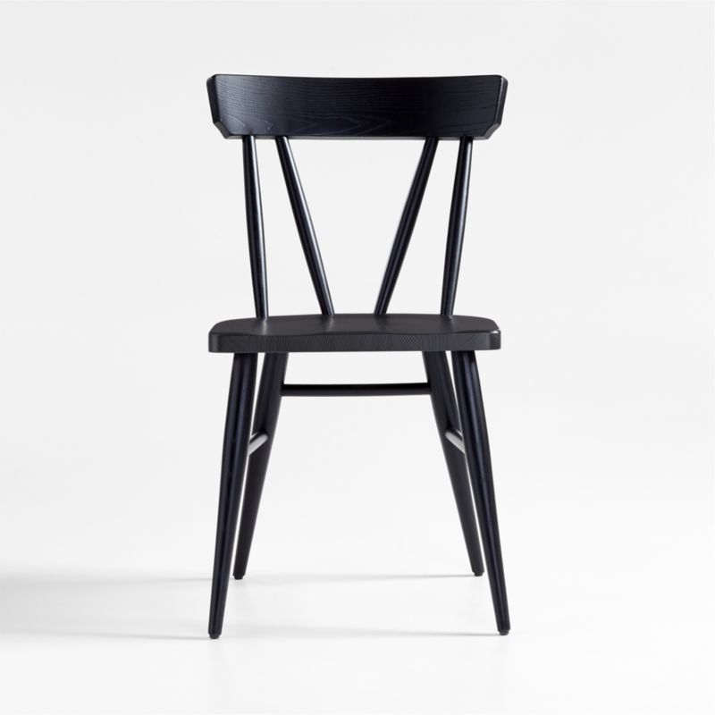 Juni Black Ash Dining Chair + Reviews | Crate & Barrel | Crate & Barrel