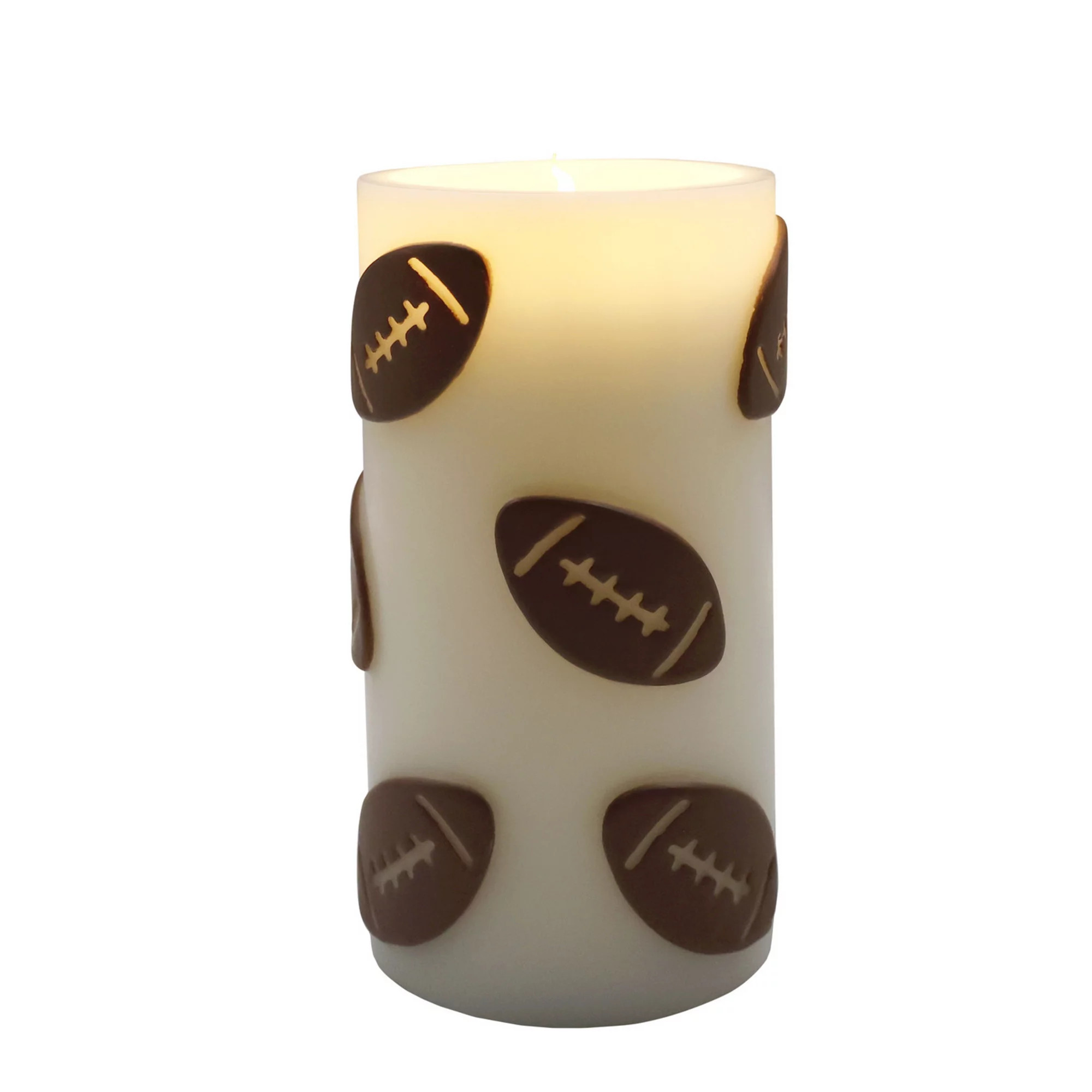 Celebrate Together™ Fall Footballs LED Pillar Candle, Tall | Kohl's