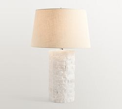 Barrett Chiseled Alabaster Table Lamp (25") | Pottery Barn (US)