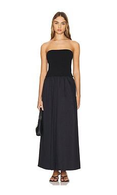 St. Agni Strapless Dress in Black from Revolve.com | Revolve Clothing (Global)