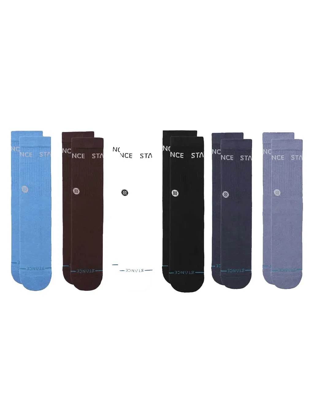 Origin 6 Pack Crew Socks - Indigo | Jack's Surfboards