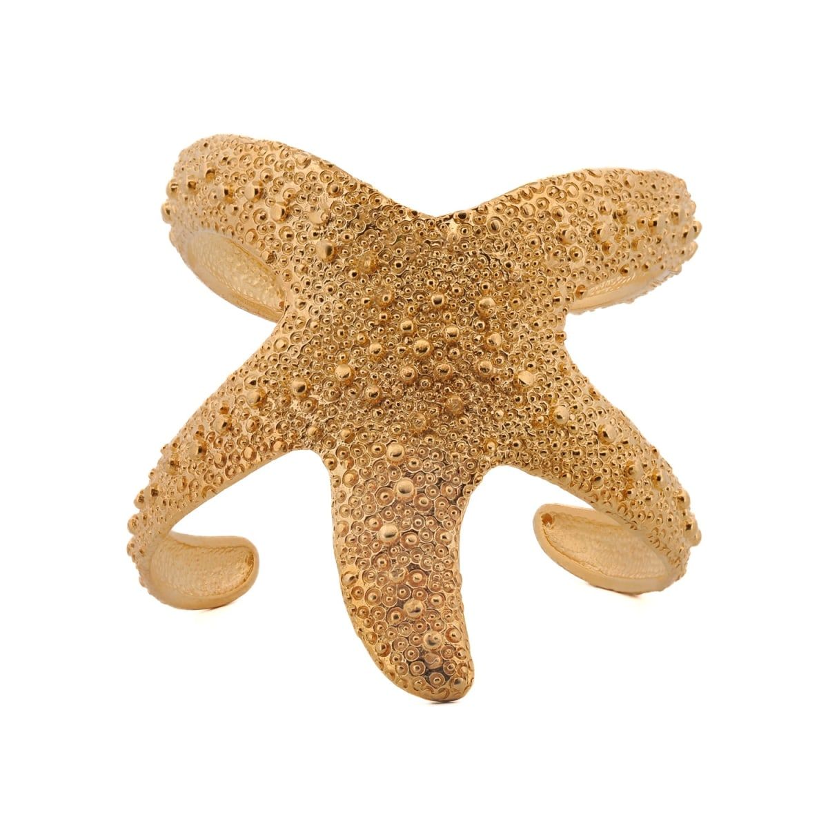 Majestic Starfish Gold Chunky Cuff Bracelet - Gold | Wolf & Badger (US)