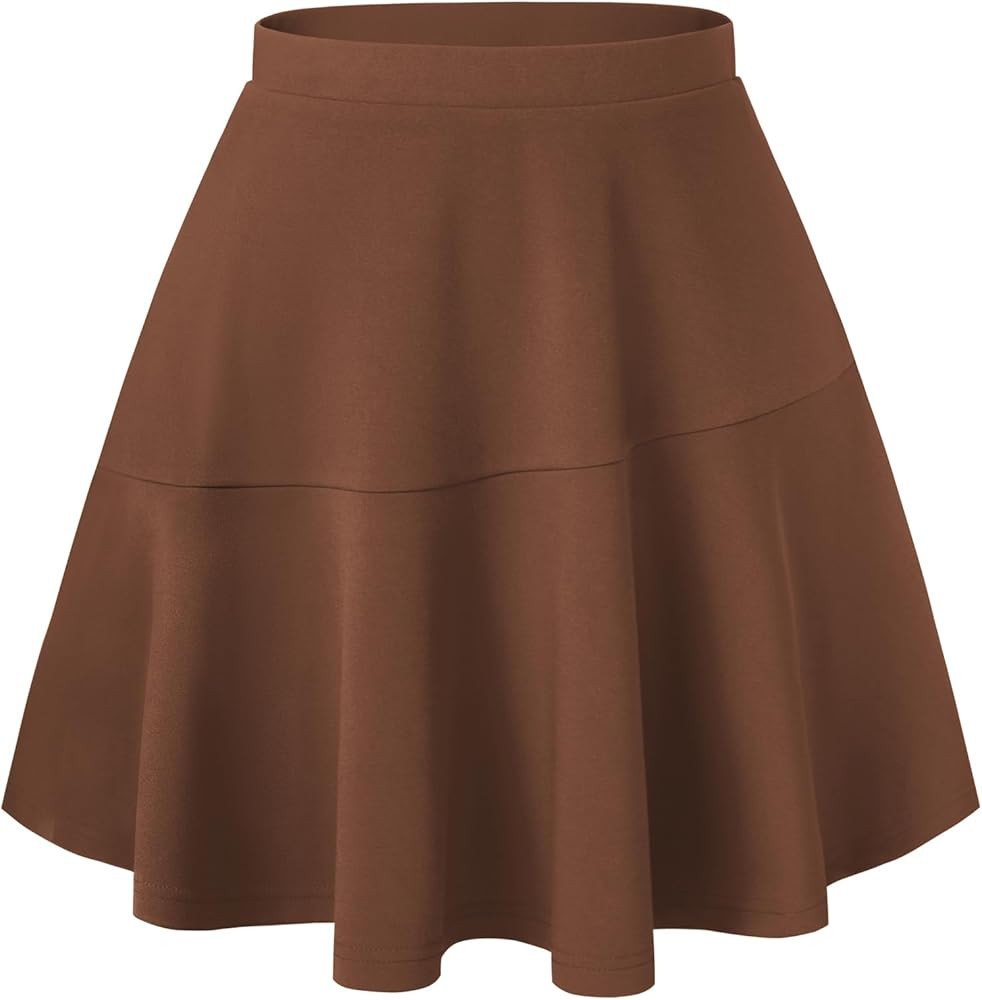 Kate Kasin Women's Mini Skater Skirt 2025 Fall Short Skirts High Waisted A Line Flared Pleated Ca... | Amazon (US)