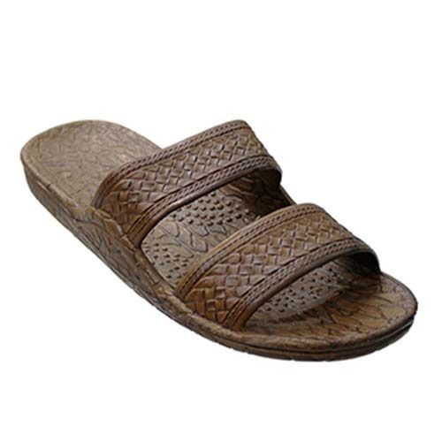 Pali Hawaii Classic Brown Double Strap Unisex Sandals | The Paper Store