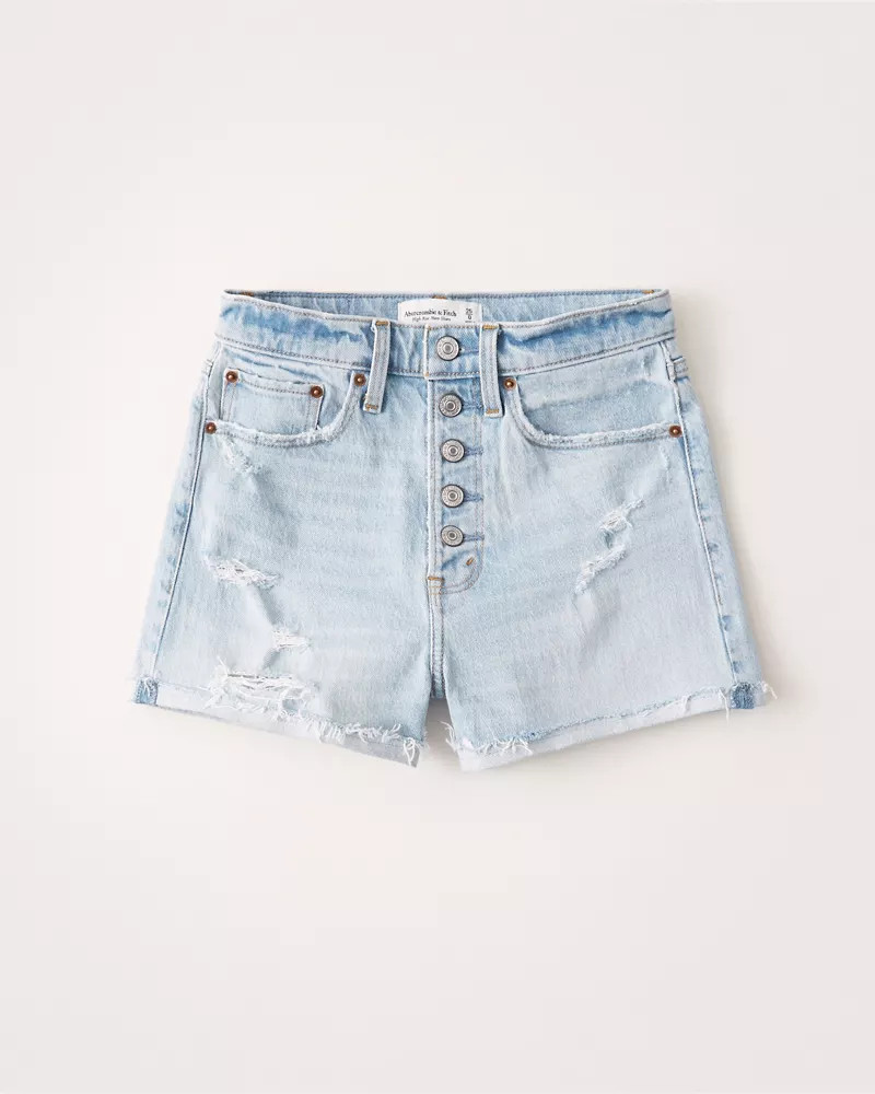 High Rise Mom Shorts | Abercrombie & Fitch (US)