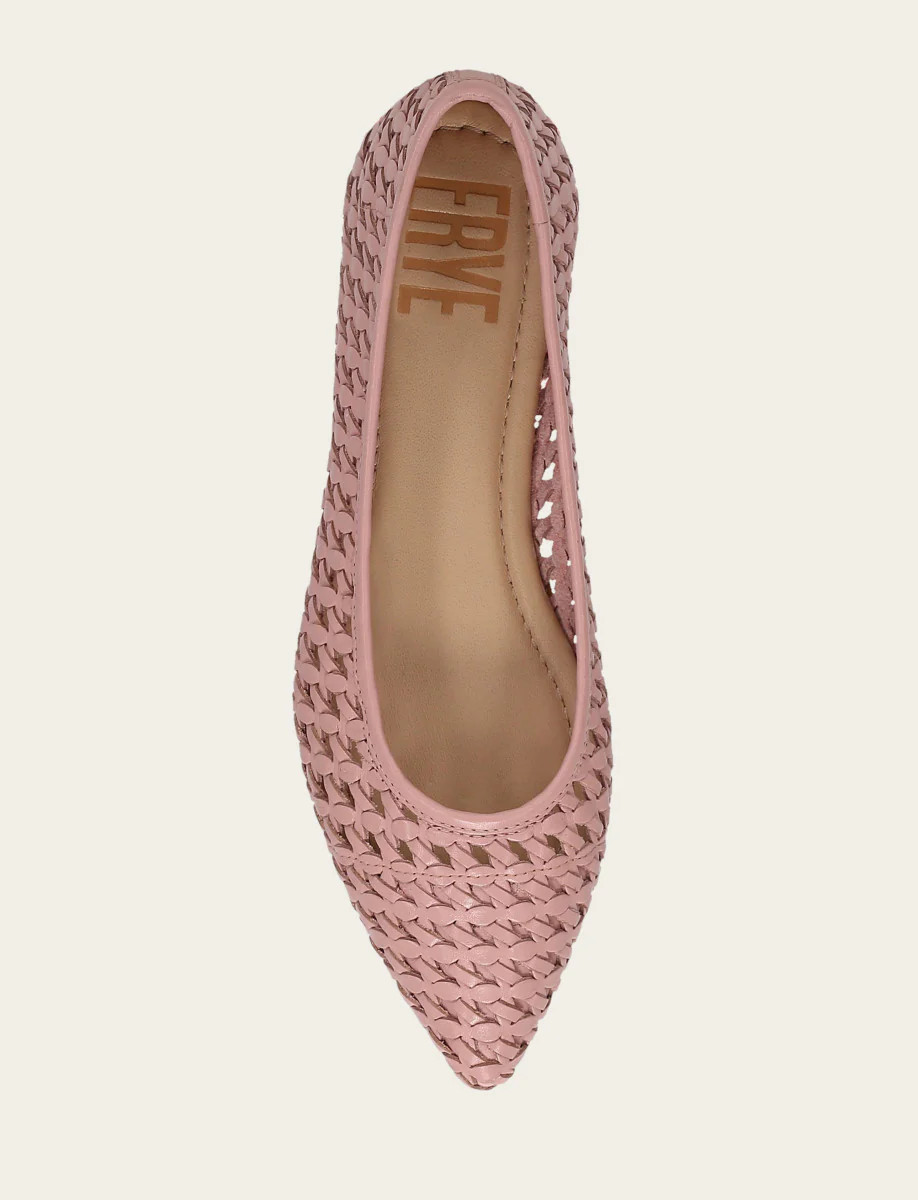 Women’s Cameo Rose Leather Heather Woven Ballet Flats | The Frye Company | FRYE