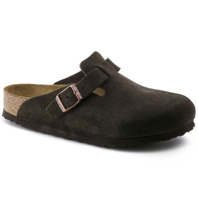 Boston Soft Footbed Suede Leather Mocha | BIRKENSTOCK | Birkenstock USA