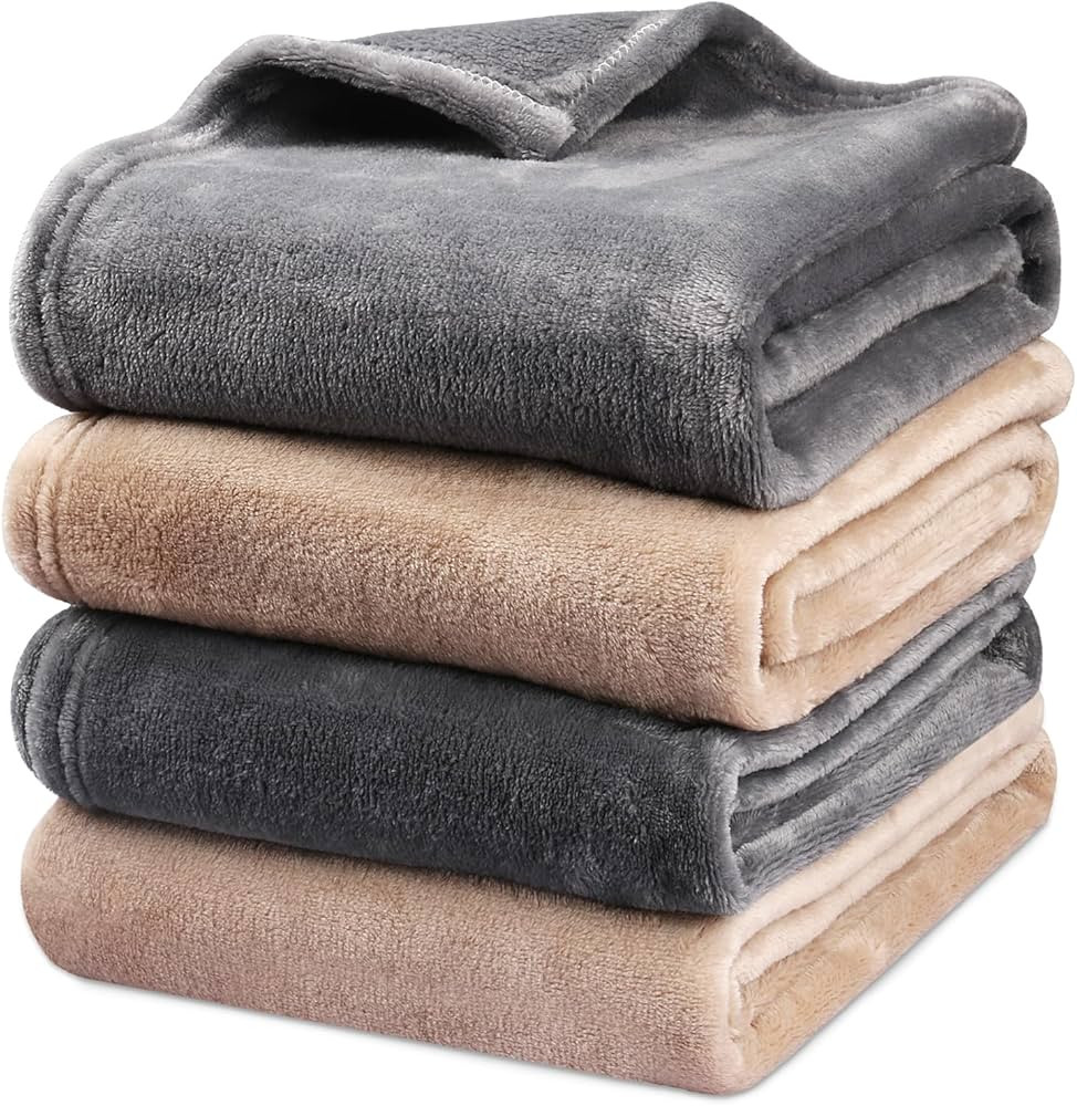 Onarway Dog Blanket Washable for Puppy: 4 Packs Dog Blankets 40”x28” - Fluffy Soft Small Thro... | Amazon (US)