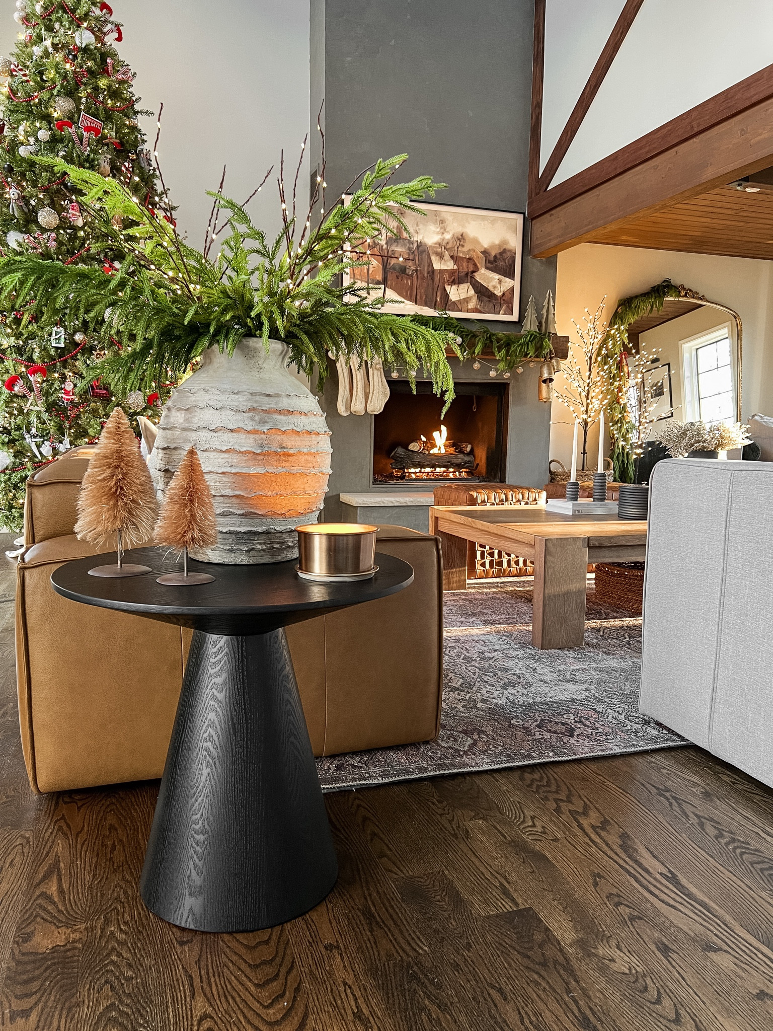 Christmas living room views 

#LTKhome #LTKSeasonal #LTKHoliday