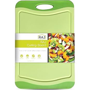 Raj Plastic Cutting Board Reversible Cutting board, Dishwasher Safe, Chopping Boards, Juice Groov... | Amazon (US)