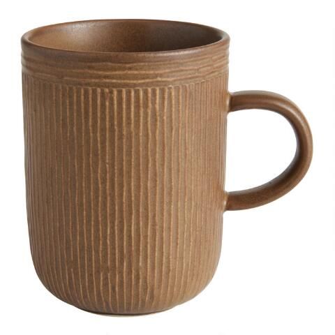 Stream Reactive Glaze Embossed Porcelain Mug | World Market