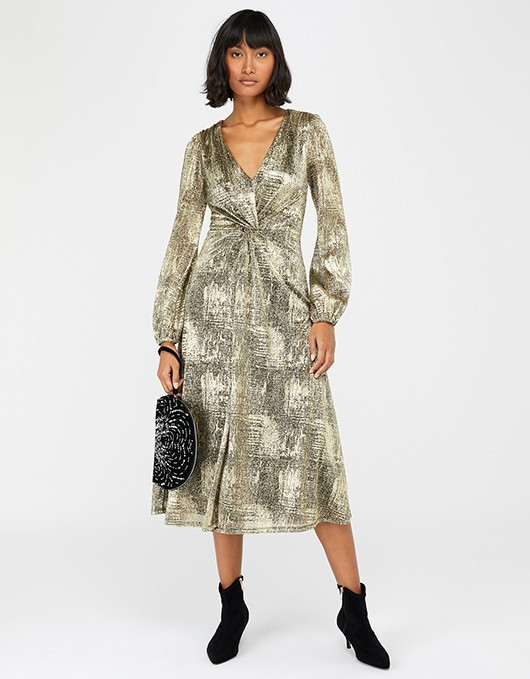 Vanessa Twist Midi Dress | Monsoon UK