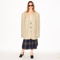 Vintage Blazer Suit - Vintage 90S Checkered Oversized Blazer in Beige/Black | Etsy (UK)