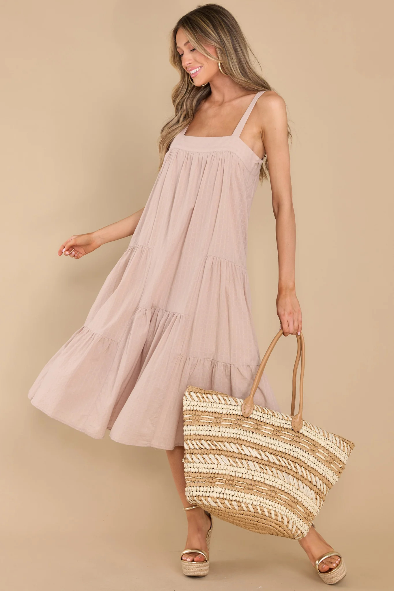 Sandy Dreams Tan Dress | Red Dress 