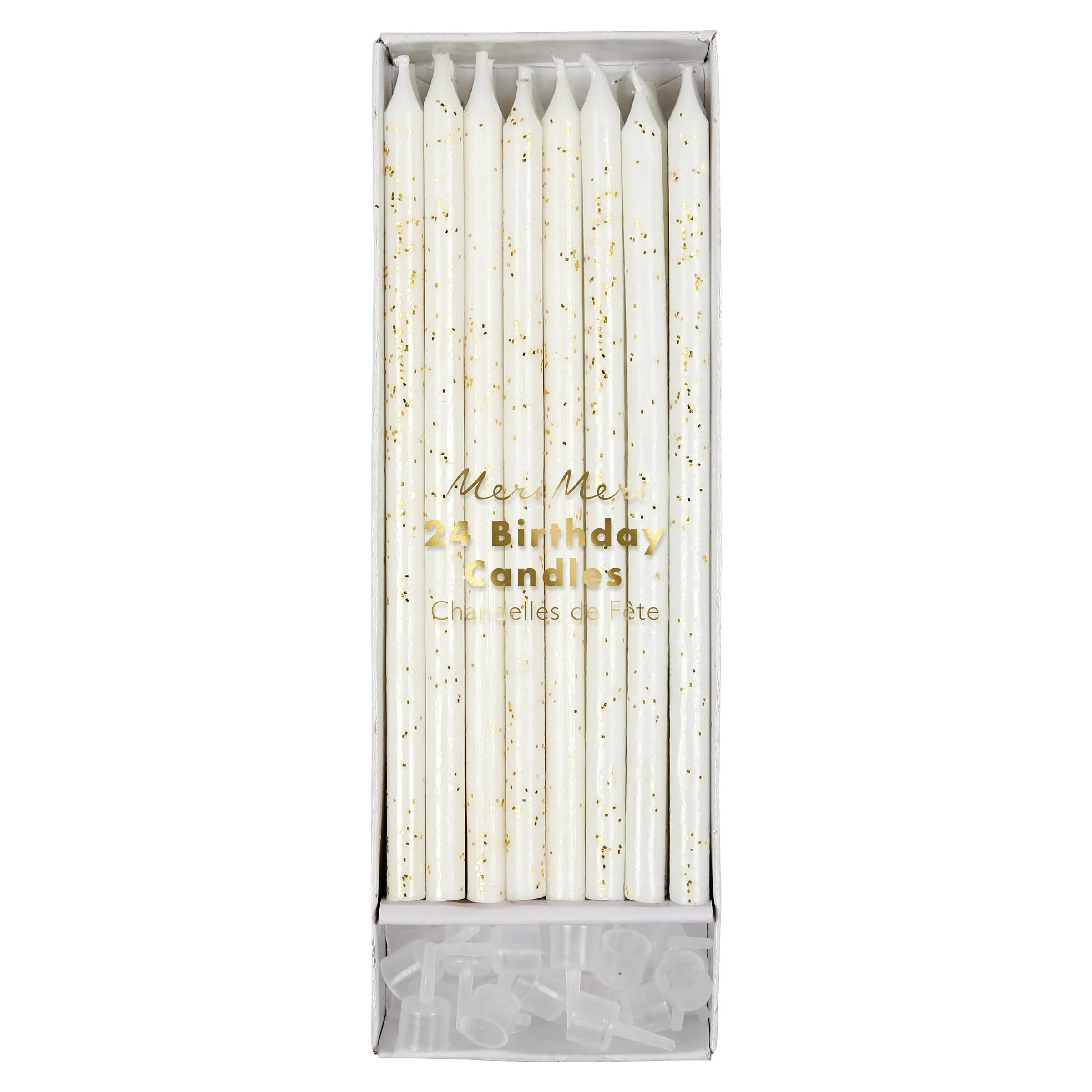Gold Glitter Candles | Meri Meri