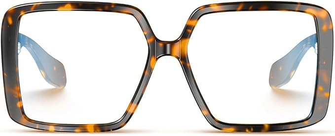 VISOONE Oversized TR90 Blue Light Blocking Glasses Fashion Accessories Non Prescription for Women... | Amazon (US)